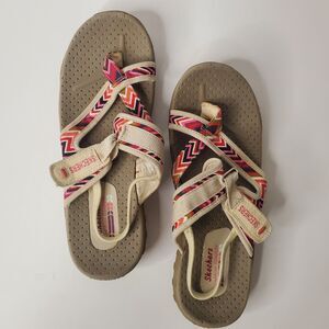 Pre-owned Sketchers Women's Reggae Sandals